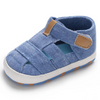 Plain Color Canvas Baby Boy Soft Sole First Walker Sandals