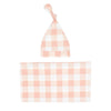 Blanket Newborn Plaid And Baby Hat Set