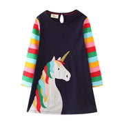 Rabbit Bunny Design Long Sleeve Top Dress