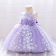 Embroidery Lace and Floral Appliques Princess Party Dress