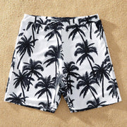 Coconut Tree Print Family Swimsuits