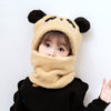 Hat Scarf Two-piece Hooded Cute Rabbit Panda