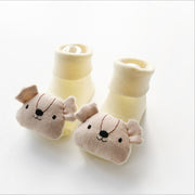 Cartoon Doll Cotton Non-slip Socks For Newborns