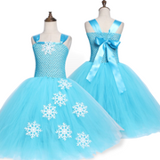 Snow Queen Cosplay Princess Party Tutu Dress Set