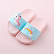 Rainbow Unicorn Non-skid Slippers