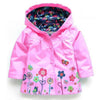 Floral Print Windbreaker Hoodie Jacket